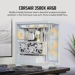 Corsair 3500X ARGB White E-ATX Mid Tower Case - Image 2
