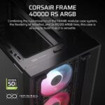 CORSAIR Frame 4000D RS ARGB E-ATX Mid Tower Case - Image 2