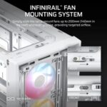 CORSAIR Frame 4000D RS ARGB White E-ATX Mid Tower Case - Image 4