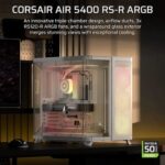 Corsair Air 5400 RS-R ARGB E-ATX White Mid Tower Case - Image 2