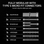 Corsair SF1000 Platinum ATX 3.1 Fully Modular SFX Smps - Image 5