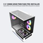 Ant Esports Crystal Spectra ARGB E-ATX Mid Tower Case - Image 6
