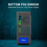 Ant Esports Crystal X3 LCD ARGB ATX Mid Tower Case - Image 5