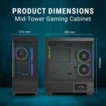 Ant Esports Crystal X3 LCD ARGB ATX Mid Tower Case - Image 8