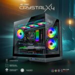 Ant Esports Crystal X4 ARGB Grey ATX Mid Tower Case - Image 9