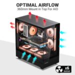 Ant Esports Crystal X6 ARGB ATX Mid Tower Case - Image 16