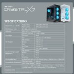 ANT Esports Crystal X7 ARGB ATX Mid Tower Case - Image 9