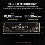 Corsair MP700 Elite 1TB NVMe Gen5 SSD - Image 3