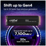 Crucial P310 1TB NVMe Gen4 SSD with Heatsink - Image 2