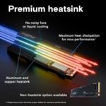 Crucial T705 2TB NVMe Gen5 SSD with Heatsink - Image 3