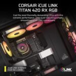 CORSAIR iCUE LINK Titan 420 RX RGB CPU Liquid Cooler - Image 3