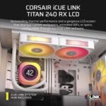 Corsair iCUE LINK Titan 240 RX LCD RGB White CPU Liquid Cooler - Image 3
