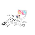 Corsair iCUE LINK Titan 240 RX LCD RGB White CPU Liquid Cooler - Image 9