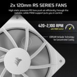Corsair Nautilus 240 RS LCD White CPU Liquid Cooler - Image 5