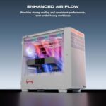 Dawg Y 804 White ARGB ATX Mid Tower Case - Image 9