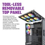 Cooler Master HAF 700 Titanium Grey ARGB E-ATX Full Tower Case - Image 13