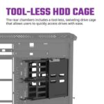 Cooler Master HAF 700 EVO ARGB Grey E-ATX Full Tower Case - Image 4