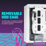 Cooler Master MasterBox 520 Mesh ARGB White E-ATX Mid Tower Case - Image 12