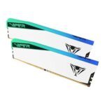 Patriot Viper Elite 5 RGB White 32GB (16GBx2) 6000MHz CL30 DDR5 RAMPatriot Viper Elite 5 RGB White 32GB (16GBx2) 6000MHz CL30 DDR5 RAM - Image 2
