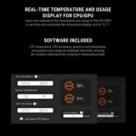 Ant Esports V6 Digital ARGB 120mm CPU Air Cooler with Temperature Display - Image 4