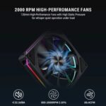 Ant Esports V6 Digital ARGB 120mm CPU Air Cooler with Temperature Display - Image 8