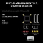 Ant Esports V6 Digital ARGB 120mm CPU Air Cooler with Temperature Display - Image 10