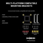 Ant Esports V8 Digital ARGB 120mm Dual Tower CPU Air Cooler with Temperature Display - Image 11