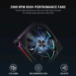 Ant Esports V8 Digital ARGB 120mm Dual Tower CPU Air Cooler with Temperature Display - Image 9