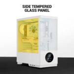 Ant Esports X2 LCD White ARGB ATX Mid Tower Case - Image 2