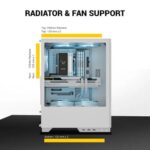 Ant Esports X2 LCD White ARGB ATX Mid Tower Case - Image 6