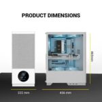 Ant Esports X2 LCD White ARGB ATX Mid Tower Case - Image 8