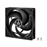 Arctic P12 Five Pack 120mm Cabinet Fan - Image 2