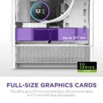NZXT H3 Flow White M-ATX Mini Tower Case 2025 Edition - Image 4