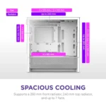 NZXT H3 Flow White M-ATX Mini Tower Case 2025 Edition - Image 5