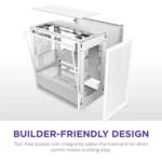 NZXT H3 Flow White M-ATX Mini Tower Case 2025 Edition - Image 8
