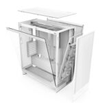 NZXT H7 Flow White 2024 Edition E-ATX Mid Tower Case - Image 4