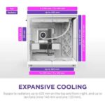 Nzxt H9 Flow White 2025 Edition E-ATX Mid Tower Case - Image 4