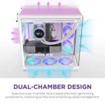 Nzxt H9 Flow RGB 2025 Edition E-ATX White Mid Tower Case - Image 5