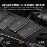 Corsair Dominator Platinum RGB 32GB (16GBx2) 6000MHz CL36 DDR5 RAM - Image 2