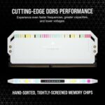 Corsair Dominator Platinum RGB White 32GB (16GBx2) 6200MHz CL36 DDR5 RAM - Image 2