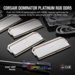 Corsair Dominator Platinum RGB White 64GB (32GBx2) 5600MHz CL40 DDR5 RAM - Image 4