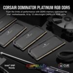 Corsair Dominator Platinum RGB 64GB (32GBx2) 6000MHz CL30 DDR5 RAM - Image 2