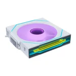 Lian Li UNI Fan SL-INF Wireless RGB 120mm Reverse Blade White Cabinet Fan, Triple Pack - Image 2